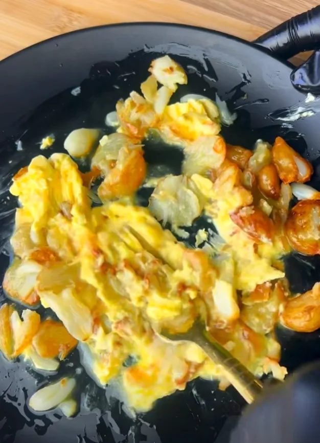Garlic and butter mashed together into a paste