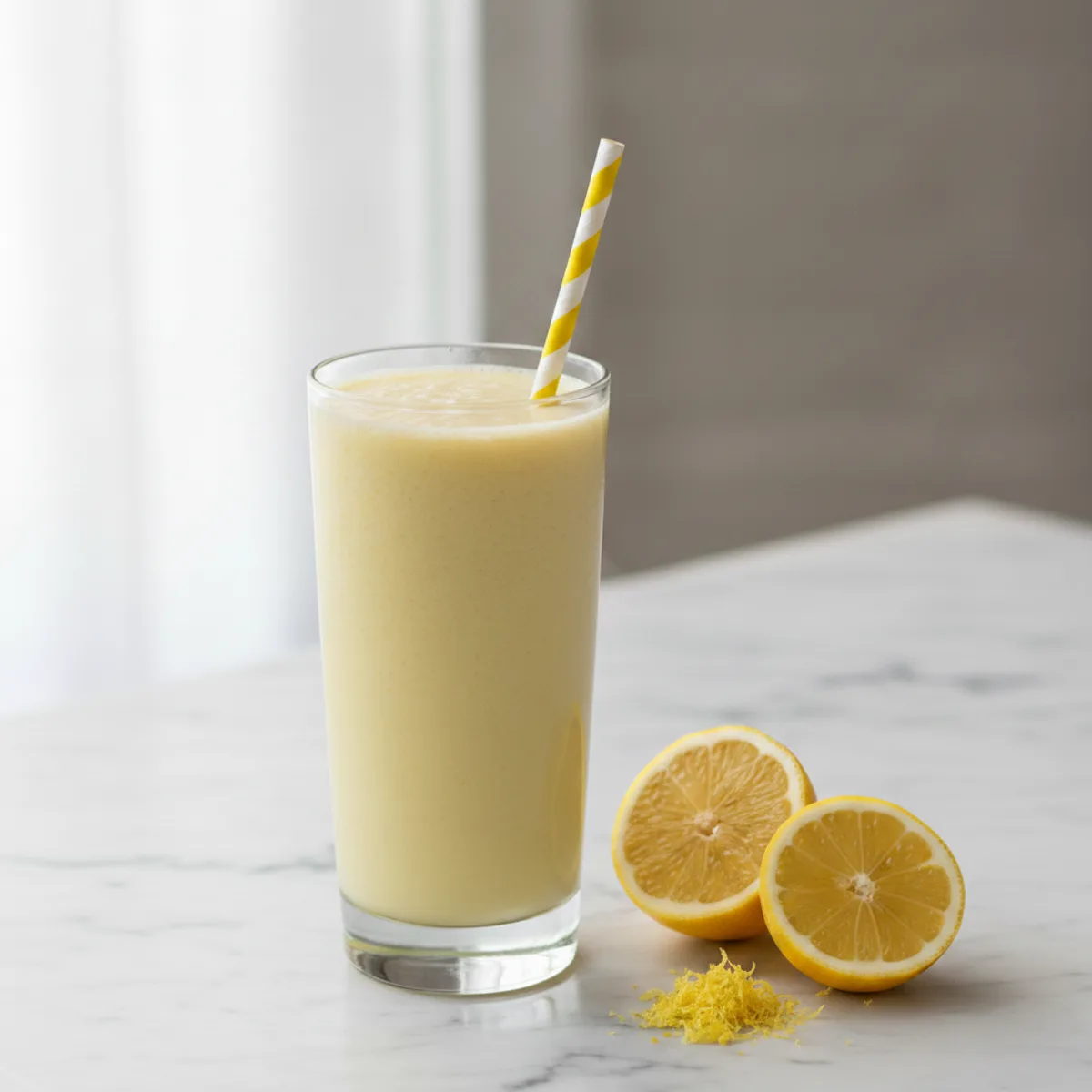 Lemon Cream Smoothie (Sugar-Free)