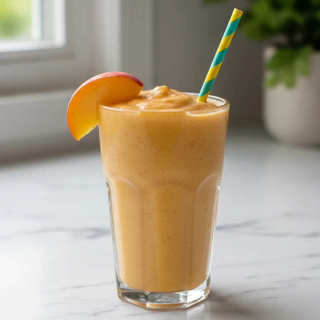 Peach Smoothie (Creamy & Kid-Friendly)