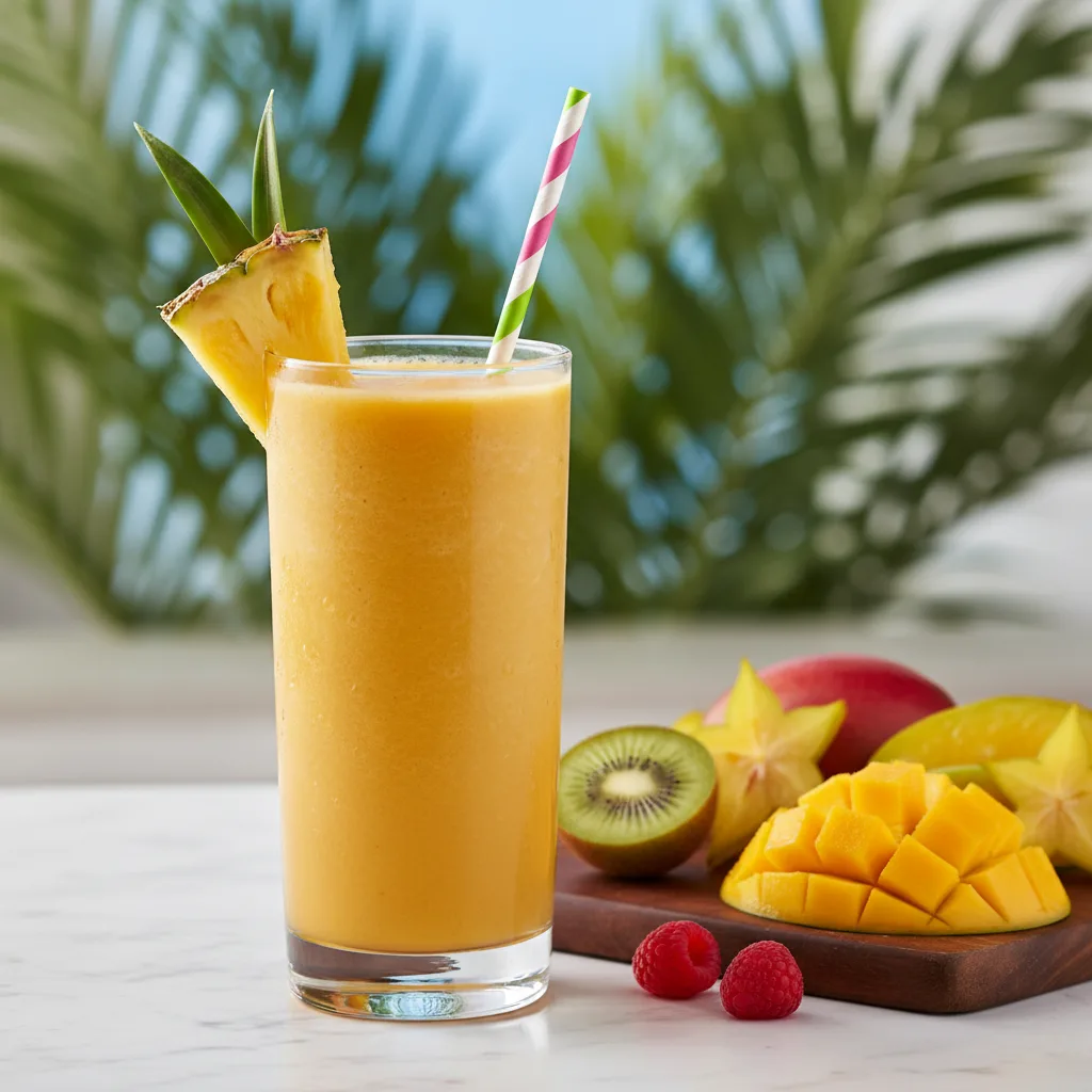Pineapple Mango Smoothie (Tropical & Kid-Friendly)