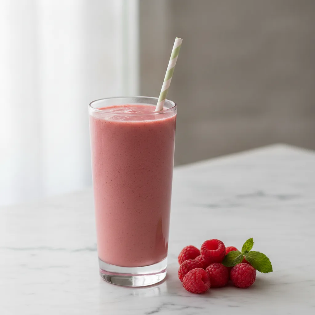 Raspberry & Cream Smoothie (Sugar-Free)