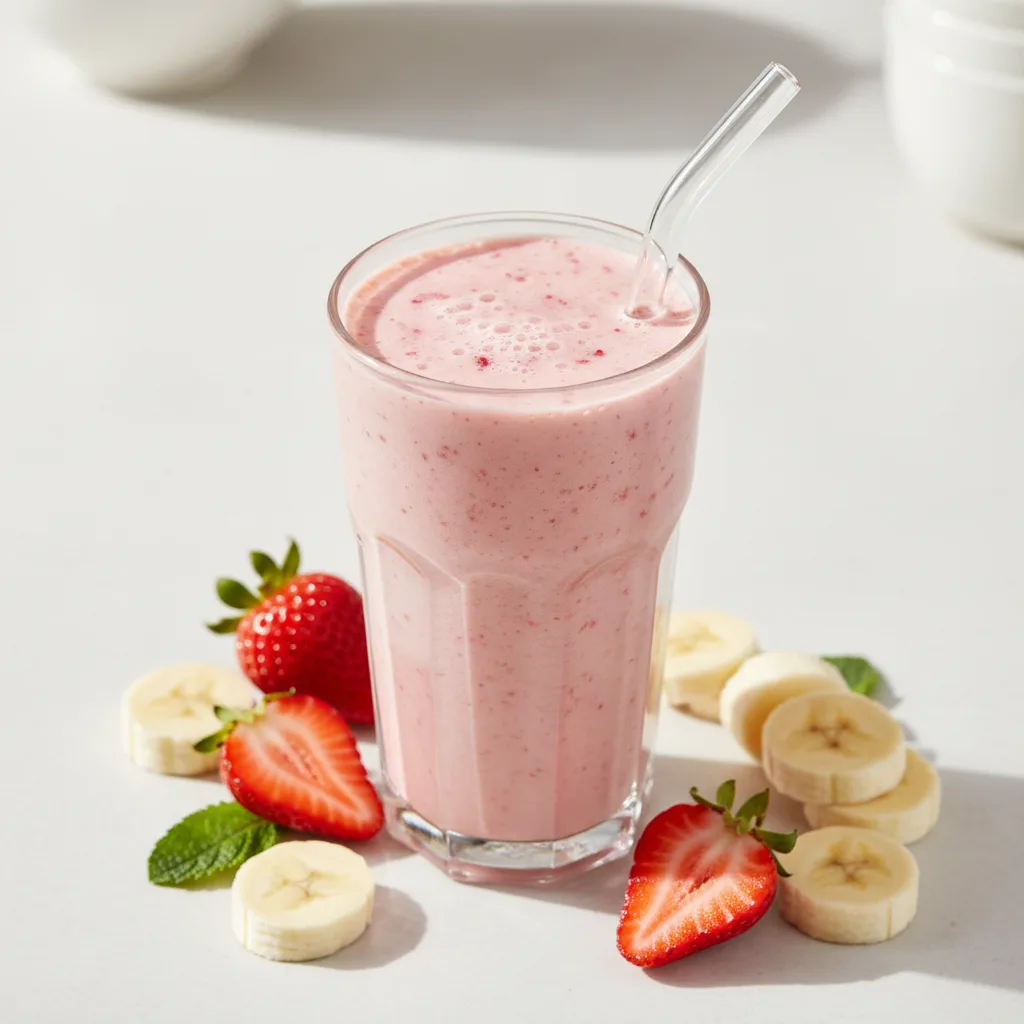 Strawberry Banana Smoothie (Naturally Creamy)