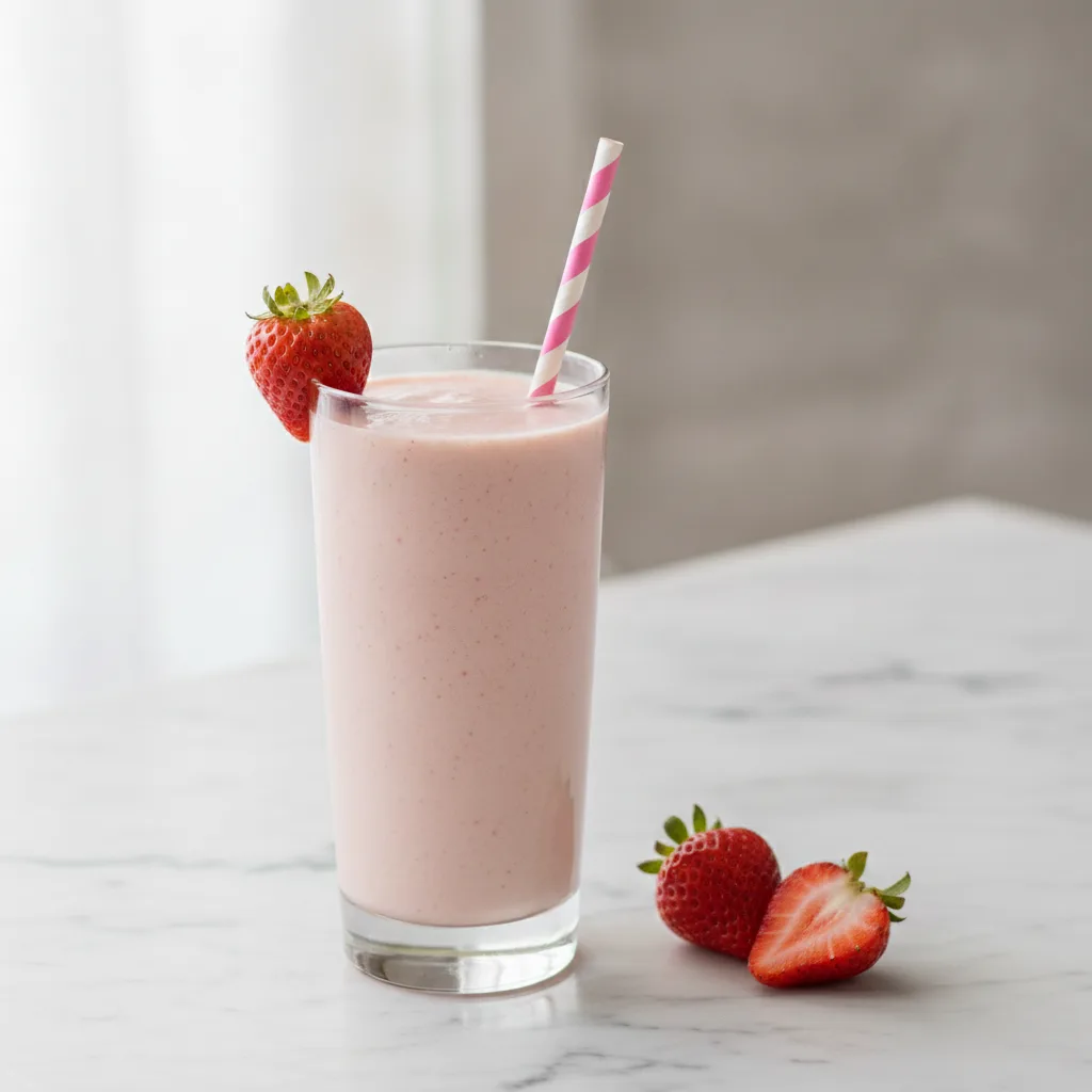 Strawberries & Cream Smoothie (Sugar-Free)