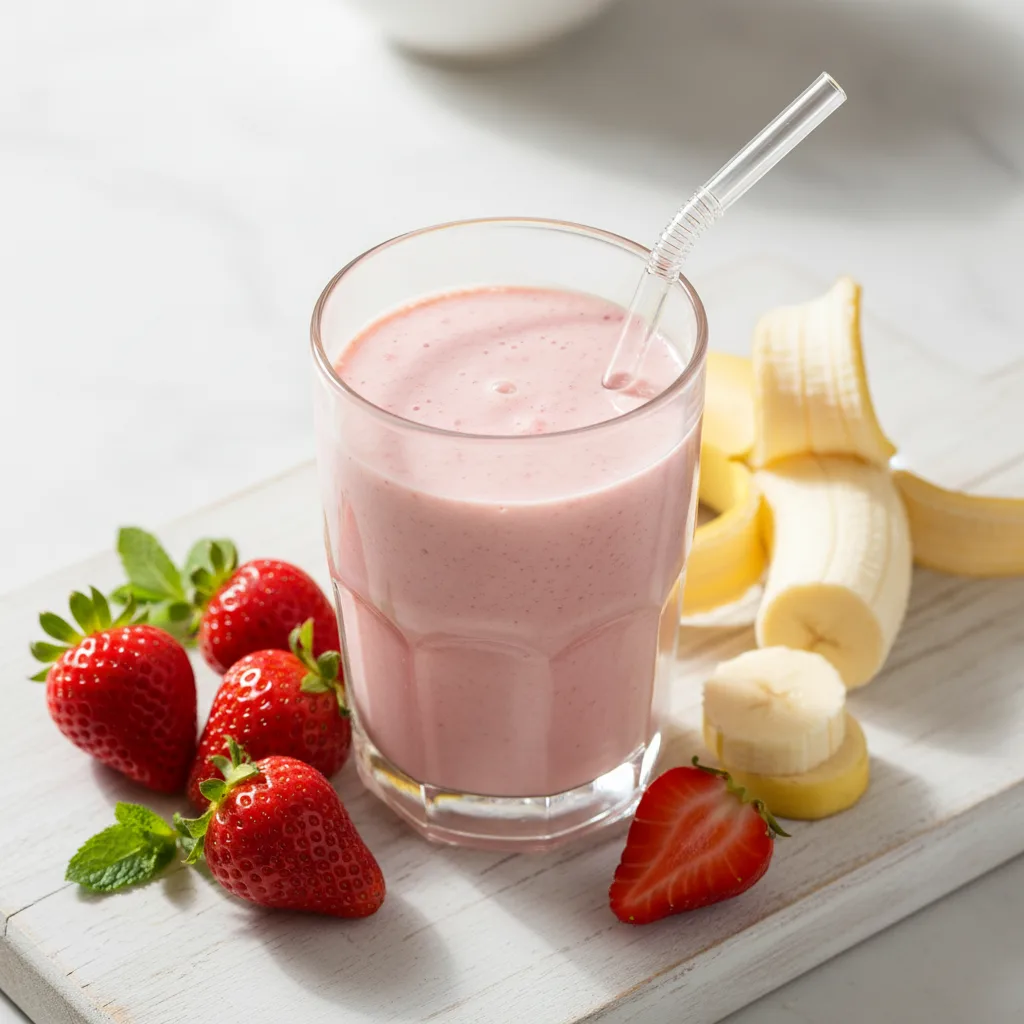 Easy Creamy Strawberry Smoothie