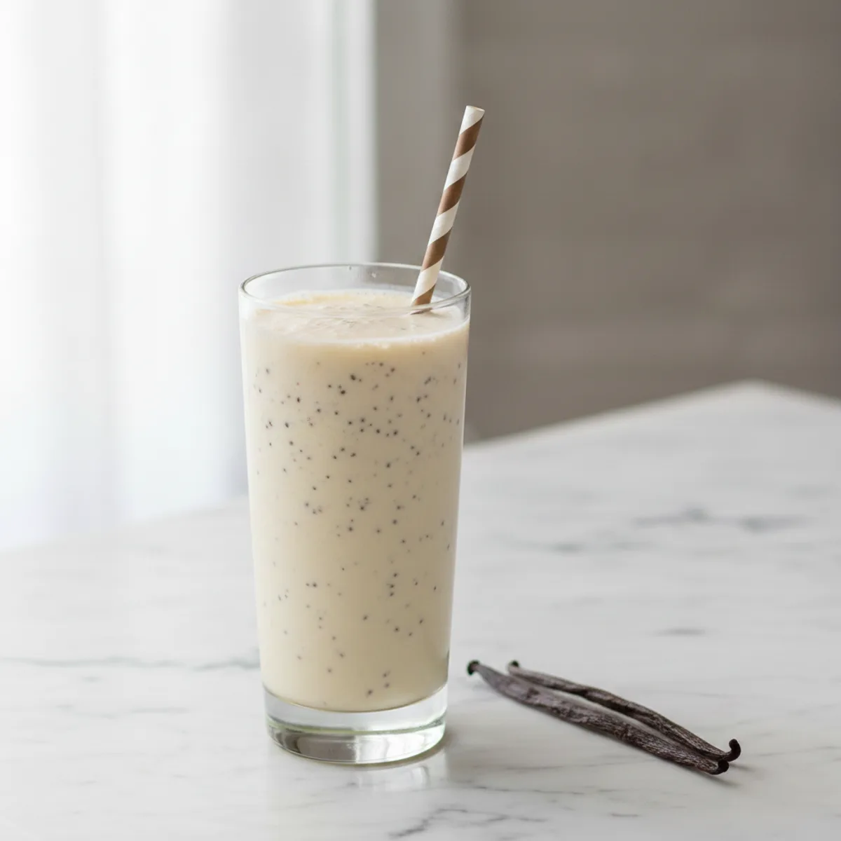 Vanilla Bean Milkshake Smoothie (Low-Carb)